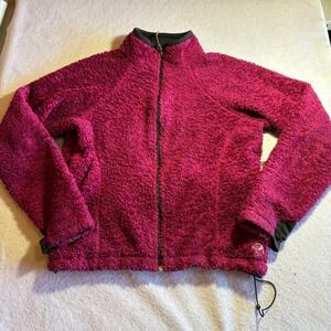 Mountain Hardwear Poodle Pile Woman Fleece Jacket Magenta Pink Full Zip Womens L